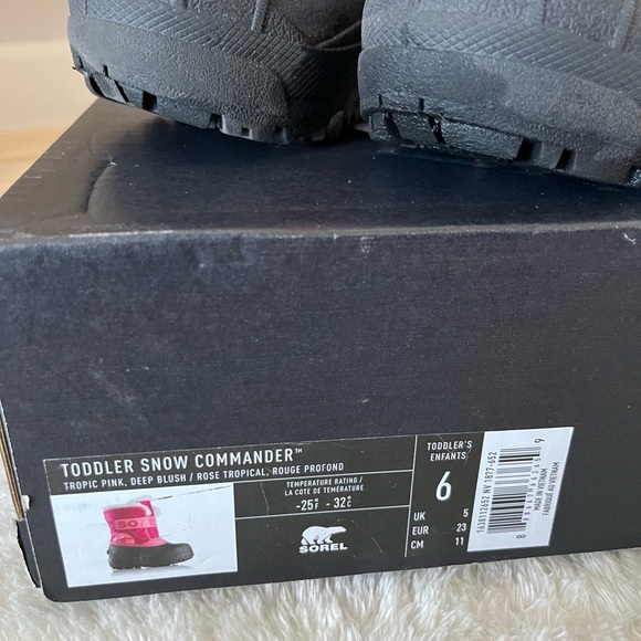 SOREL Toddler Size 6 Snow Commander - Picture 3 of 3